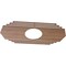 Ekena Millwork Chrysler Wood Fretwork Pierced Ceiling Medallion, Walnut, 34"W x 17"H x 9"ID x 3/8"T CMWP34X17X0375CSWA - alternate 3